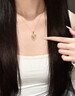 老鳳祥和田玉925銀錦鯉平安扣項鏈吊墜美好寓意生日禮物送女友 和田玉錦鯉平安扣項鏈-925銀【品牌禮盒】 曬單實(shí)拍圖