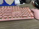 火翼星K74啵啵粉無(wú)線(xiàn)藍牙復古朋克機械鍵盤(pán)鼠標套裝女生電腦游戲辦公電競可愛(ài)高顏值 胭脂粉-無(wú)線(xiàn)三?！径喙δ茱@示屏+旋鈕】+輕量化鼠標 曬單實(shí)拍圖