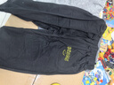 迷你木木屋兒童運動(dòng)褲春夏秋季薄款休閑運動(dòng)衛褲 字母笑臉（純黑） 110  曬單實(shí)拍圖