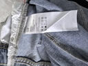 UR2025秋季新款男裝復古水洗卷邊錐形棉質(zhì)牛仔長(cháng)褲UMM850079 灰藍 34 曬單實(shí)拍圖