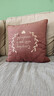 米樂(lè )天鵝絨刺繡抱枕靠墊輕奢客廳沙發(fā)靠枕床頭辦公室護腰靠背 珊瑚紅(心型刺繡) 45*45cm抱枕套+枕芯 曬單實(shí)拍圖