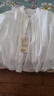無印良品（MUJI） 女式 棉紗 長袖罩衫 女士襯衫襯衣內(nèi)搭女裝25年秋季上衣BC2O7A5A 米白色 M （160/84A） 曬單實(shí)拍圖