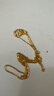 中銀億金花絲蝴蝶黃金項鏈女古法足金吊墜掛墜生日中秋節(jié)禮物送女友老婆 古法花絲蝴蝶吊墜+足金鏈-活動款【金重約5.2g】 曬單實拍圖