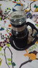 【送杯套】大容量加厚玻璃杯子便攜噸噸杯茶水分離帶杯套泡茶水杯 透明 1000ml噸噸桶 1只裝 曬單實(shí)拍圖