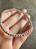 羅泰老銀匠990足銀珠珠手鏈男女款時(shí)尚輕奢小眾銀珠手串串珠禮物 4mm粗 17cm（適合16cm手腕） 曬單實(shí)拍圖