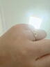 周六福（ZLF）  黃金戒指女款5D硬金翅膀指足金環(huán)送女友 定價(jià) 8號-0.85g 曬單實(shí)拍圖