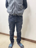 HLA海瀾之家加絨牛仔褲男三國演義五袋保暖褲子男 曬單實(shí)拍圖