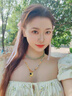 京鑒和田玉青玉項鏈青海青玉石珠子佛珠玉石氣質(zhì)女款冰晴水禮物附證書(shū) 冰晴項鏈8mm總長(cháng)50厘米 曬單實(shí)拍圖