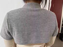 南極人純棉護肩保暖睡覺(jué)肩周炎坎肩男女士頸部孕婦月子防護中老年人披肩 灰色-有領(lǐng)短袖款均碼 曬單實(shí)拍圖