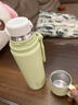 蘇泊爾（SUPOR）保溫杯316L不銹鋼水杯便攜大容量泡茶杯真空保溫杯學(xué)生杯子 嫩芽綠520ML 曬單實(shí)拍圖