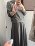 優(yōu)衣庫女裝可機洗紐花針織連帽套頭衫/25秋冬新款478871 06 鉛灰色 M /160/84 曬單實(shí)拍圖