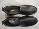 奧康（Aokang）男鞋套腳商務(wù)休閑皮鞋男士牛皮軟底一腳蹬皮鞋黑色43碼 曬單實(shí)拍圖
