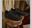 安踏板鞋小黑鞋男鞋運動(dòng)休閑百搭耐臟防滑耐磨休閑運動(dòng)板鞋黑色鞋子 【元年2】黑-6 42 (8.5碼） 曬單實(shí)拍圖