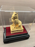 大明銅匠絨沙金祥瑞麒麟擺件家居玄關(guān)辦公室喬遷開(kāi)業(yè)禮品高檔工藝品 曬單實(shí)拍圖