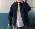 優(yōu)衣庫男裝女裝休閑拉鏈短茄克外套巴恩風(fēng)翻領(lǐng)夾克478230 480827 480827/68深藍色(牛仔色) XS 曬單實(shí)拍圖