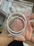 老鳳祥古法銀手鐲素圈999足銀實(shí)心銀鐲子銀飾送女友老婆紀念日生日禮物 #56(約27g) 曬單實(shí)拍圖