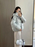 坦博爾2025秋冬新款泡芙羽絨服女士短款蓬松加厚戶(hù)外保暖面包服時(shí)尚外套 TB5530520D泡芙藍 （短款） S (160) 建議（110-120斤） 曬單實(shí)拍圖