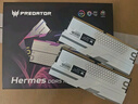 宏碁掠奪者（PREDATOR）48G(24G×2)套裝 DDR5 6000頻率 臺式機內存條 Hermes冰刃系列 RGB燈條(C28) 白色 AI電腦配件 曬單實(shí)拍圖