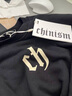 CHINISM CH赤塵時(shí)尚簡(jiǎn)約logo印花連帽衛衣男士春秋款休閑情侶帽衫上衣 黑色 （偏寬松，建議拍小一碼） L 曬單實(shí)拍圖