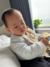婧麒（JOYNCLEON）寶寶夾棉外套兒童保暖秋冬上衣嬰幼兒保暖棉衣內膽棉服秋裝 藍色 100 曬單實(shí)拍圖