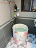 吱凡日本泡澡桶折疊大人家用洗澡桶兒童成人專(zhuān)用浴缸泡浴桶可坐沐浴盆 【櫻花12件套】加大80cm【恒溫免安裝】 曬單實(shí)拍圖
