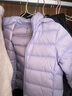 優(yōu)衣庫童裝男童女童高級輕型羽絨連帽外套帽子可拆卸471377 71 淺藍紫色 140 曬單實(shí)拍圖