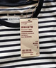 無(wú)印良品（MUJI）女式 雙羅紋編織 圓領(lǐng)長(cháng)袖T恤 上衣打底衫女裝25年秋季 黑色條紋 S (155/80A) 曬單實(shí)拍圖