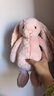 Jellycat花布邦尼兔動(dòng)物毛絨玩偶兔子玩偶兒童禮物娃娃生日新婚禮物 徹蕊（胭脂粉色） Medium 曬單實(shí)拍圖