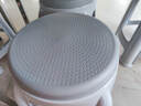 華愷之星塑料凳子 家用加厚防滑板凳圓凳高凳換鞋凳子YK018灰色4把 曬單實拍圖