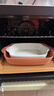 川島屋芝士焗飯烤盤(pán)烤箱專(zhuān)用器皿陶瓷雙耳創(chuàng  )意餐具微波爐盤(pán)子家用 11英寸烤盤(pán)(磚紅) 曬單實(shí)拍圖