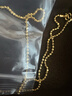 金至尊（3DG Jewellery）蹦迪珠黃金項鏈素鏈實(shí)心足金999項鏈簡(jiǎn)約頸鏈金鏈子生日禮物計價(jià) 金重8.09克(配珠寶禮盒) 曬單實(shí)拍圖