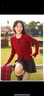 班尼路（Baleno）絞花針織開(kāi)衫外套女2025春秋季新款保暖舒適小個(gè)子慵懶風(fēng)圓領(lǐng)毛衣 曬單實(shí)拍圖
