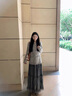 歌芭杉（GEBASHAN）品牌女裝高奢銀灰小香風(fēng)外套女秋冬新款高級感法式復古毛呢外套 銀灰色 S 曬單實(shí)拍圖