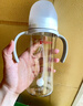 貝親（Pigeon）自然離乳 PPSU重力球吸管雙把手奶瓶 330mL 12月+ AA253 曬單實(shí)拍圖