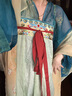 重回漢唐春辰錦原創(chuàng  )唐制復原齊胸襦裙套裝披帛漢服女裝 上藍下綠齊胸套裝/現貨 L 165 曬單實(shí)拍圖