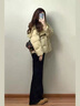 香影張予曦同款棉花糖短款羽絨服女2025冬季新款白鴨絨圍巾領(lǐng)外套 透明黃 S 聯(lián)系客服有驚喜 曬單實(shí)拍圖