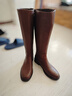 他她（TATA）加絨靴子女牛皮秋款百搭時(shí)裝靴騎士靴新款高筒靴長(cháng)靴7TGA9DG5 棕色（單里） 41 曬單實(shí)拍圖