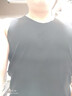 海瀾之家（HLA）男士保暖背心男雙面絨無(wú)痕陽(yáng)離子舒適透氣圓領(lǐng)打底彈力寬肩背心 紅外發(fā)熱抗菌防螨2件-黑色+深灰 XL /175(體重130-150斤) 曬單實(shí)拍圖