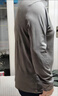 啄木鳥(niǎo)100純棉男士長(cháng)袖t恤春秋季純色翻領(lǐng)POLO衫高彈舒適親膚半拉鏈衛衣 1013灰色 XL 175【建議140-155斤】 曬單實(shí)拍圖