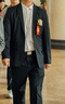 羅蒙高端免燙抗皺西服套裝男士商務(wù)休閑婚禮正裝西服外套上衣服男裝 黑色(西服+西褲+襯衫+大禮包) 4XL 曬單實(shí)拍圖