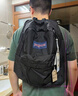 JANSPORT杰斯伯書(shū)包輕便雙肩包男女旅行包簡(jiǎn)約背包電腦包學(xué)生校園 4QUT008爵士黑-側邊袋 曬單實(shí)拍圖