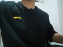 李寧（LI-NING）外套衛衣男春秋季男士裝長(cháng)袖印花套頭圓領(lǐng)寬松套頭衫跑步運動(dòng)服飾 標準黑（LINING+常規款） 2XL 曬單實(shí)拍圖