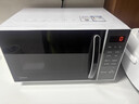 美的家用微波爐 小型平板式高效速熱20升 智能菜單 一鍵解凍殺菌除味  大平板底盤(pán)易清潔 寶寶輔食菜單 M2C 曬單實(shí)拍圖