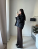 高梵黑金鵝絨服女王抱抱系列5.0羽絨服女4格短款2025新款高端厚外套冬 黑色 S  90-110斤 飛天鵝絨193g 曬單實(shí)拍圖