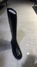 NINE WEST/玖熙長(cháng)筒靴牛皮圓頭低跟高筒騎士靴女皮靴NG486019CE  黑色 37 曬單實(shí)拍圖