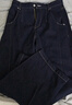 森馬（Semir）牛仔褲女冬季寬松分割抓毛拖地褲2025新款酷颯風(fēng)顯腿長(cháng)彎刀褲 原色牛仔98101 XL 曬單實(shí)拍圖