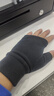 伯希和戶(hù)外抓絨手套秋冬男女半指保暖騎行跑步運動(dòng)加厚手套16043104黑M 曬單實(shí)拍圖