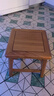 溪木工坊實(shí)木小凳子家用老榆木矮凳榫卯方凳換鞋凳小板凳 板板凳 曬單實(shí)拍圖