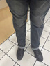 名郎（MELLEN）高端加絨牛仔褲男士2025新款寬松直筒秋冬款男褲中年休閑長(cháng)褲子男 水泥灰 【常規】 32 【腰圍2尺5合適140斤左右】 曬單實(shí)拍圖