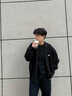 TOMMY JEANS25新款秋冬男裝美式復古刺繡慵懶寬松翻領(lǐng)針織開(kāi)衫外套22106 黑色BDS S 曬單實(shí)拍圖
